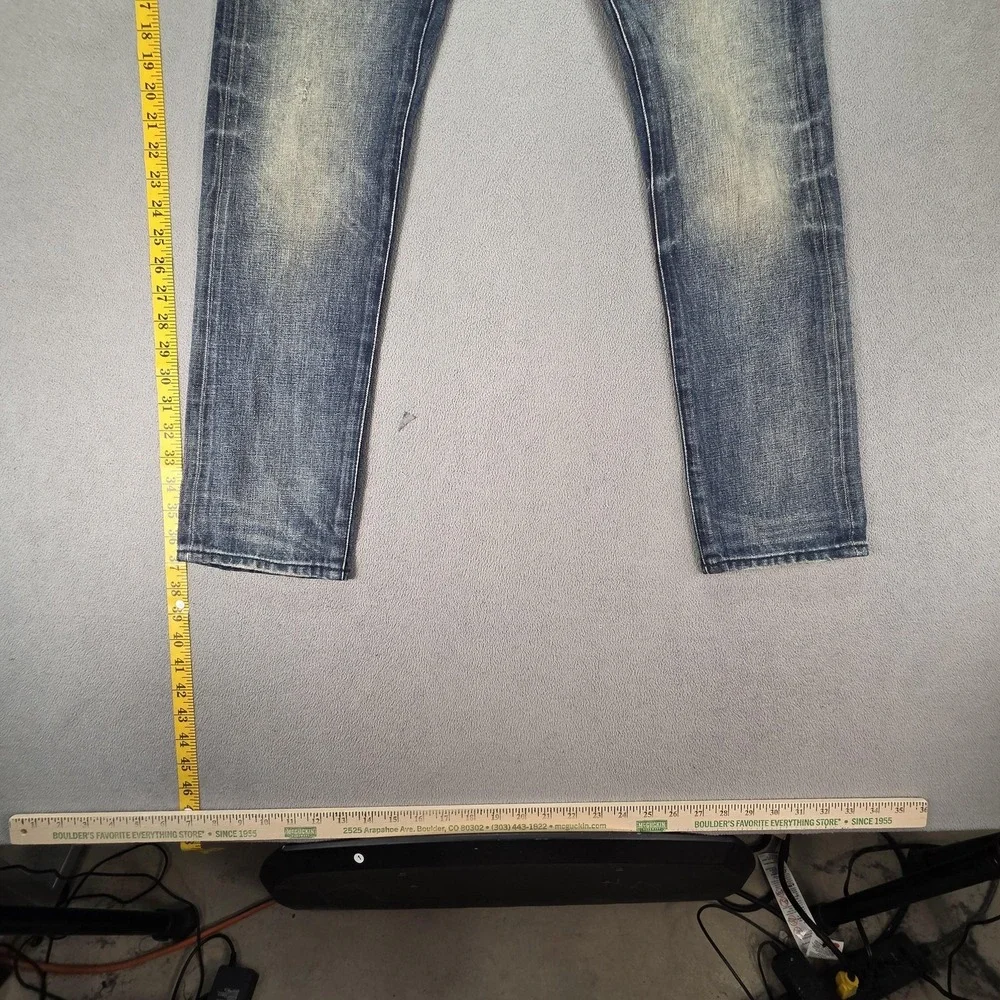 Banana Republic Jeans Mens Blue Selvedge Slim Fit‎ Distressed Fits 27x28
